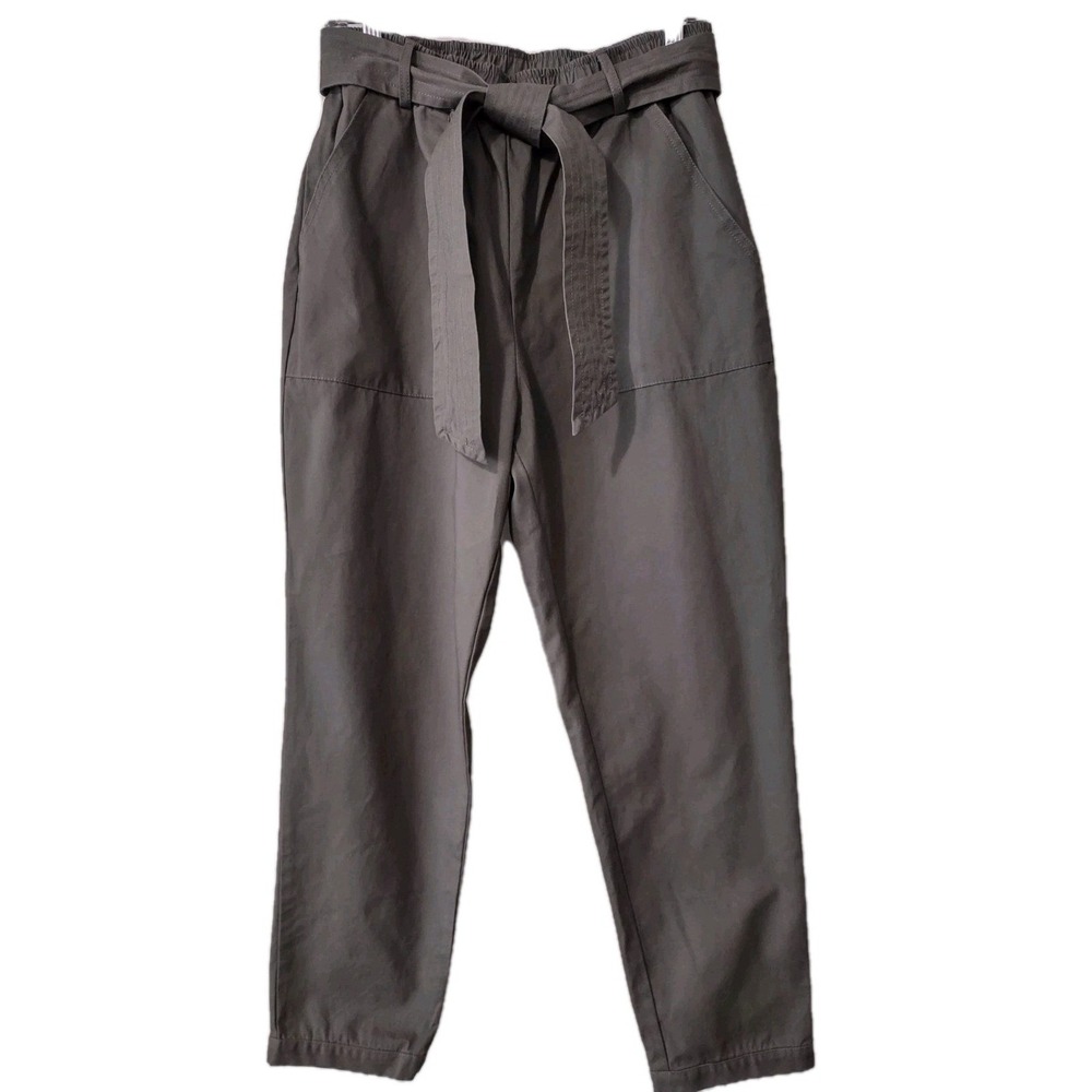BB DAKOTA by STEVE MADDEN Pants Women's Size L High Paperbag Waist Pants  Green